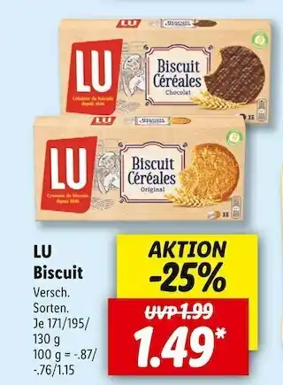 Lidl Lu biscuit Angebot