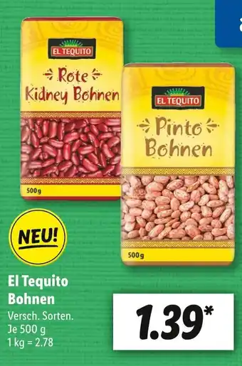 Lidl El tequito bohnen Angebot