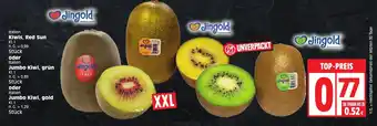 Edeka Kiwis, Red Sun oder Jumbo Kiwi, grün oder Jumbo Kiwi, gold Stück Angebot