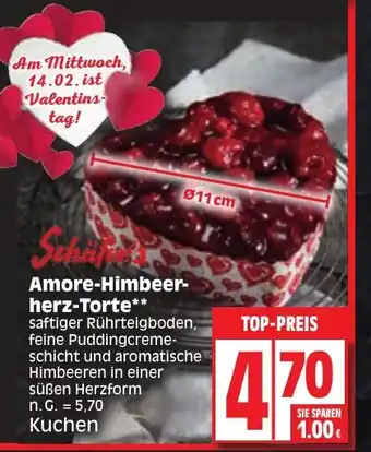 Edeka Amore-Himbeerherz-Torte Kuchen Angebot