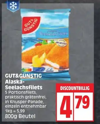 Edeka GUT&GÜNSTIG Alaska-Seelachsfilets 800 g Angebot