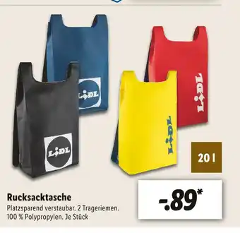 Lidl Rucksacktasche Angebot