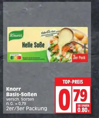 Edeka Knorr Basis-Soßen versch. Sorten 2er/3er Packung Angebot