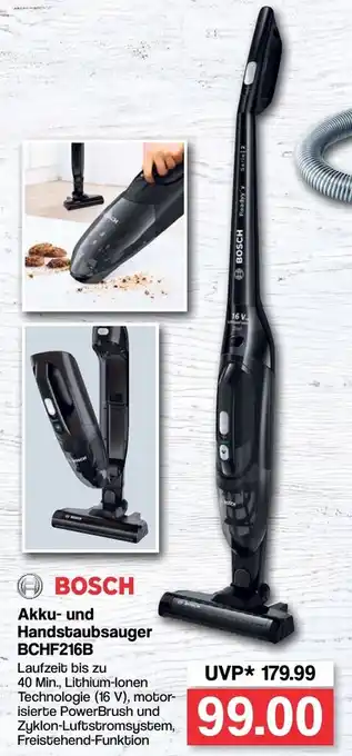 Famila Nord West Bosch Akku und Handstaubsauger BCHF216B Angebot