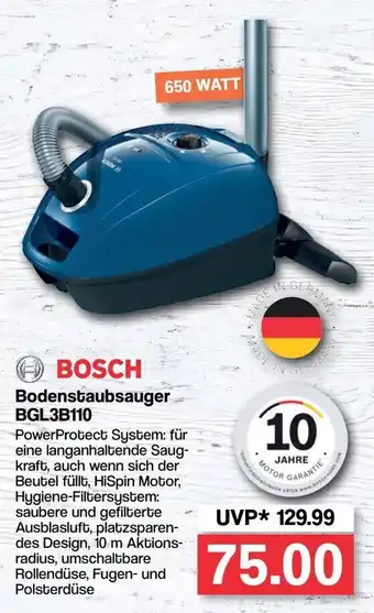 Famila Nord West Bosch Bodenstaubsauger BGL3B110 Angebot