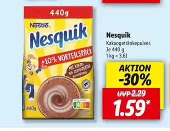 Lidl Nesquik kakaogetränkepulver Angebot