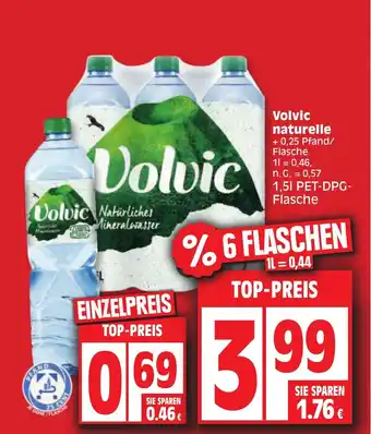 Edeka Volvic naturelle 1,51 PET-DPG-Flasche Angebot