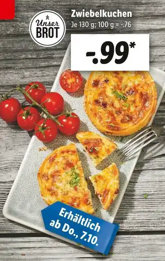 Lidl Unser brot zwiebelkuchen Angebot