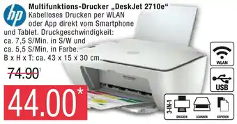 Marktkauf hp Multifunktions-Drucker ,,DeskJet 2710e" Angebot