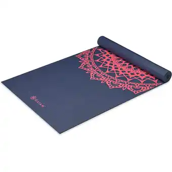 Intersport GAIAM PINK MARRAKESH YOGA MAT 4MM CLASSIC PRINTED blau/rot Angebot