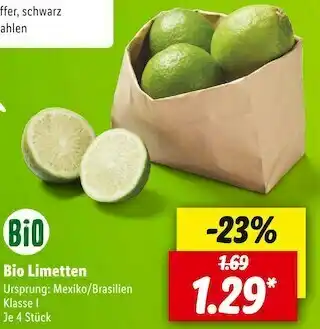 Lidl Bio limetten Angebot