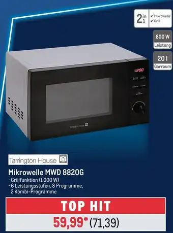 METRO Tarrington House Mikrowelle MWD 8820G Angebot