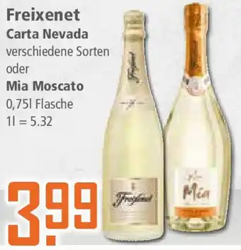 Klaas und Kock Freixenet Carta Nevada oder Mia Moscato 0,75 L Flasche Angebot