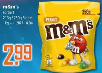 Klaas und Kock m&m's 213/250 g Beutel Angebot