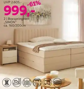 Mömax Boxspringbett „SIMON" Angebot