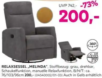 Mömax RELAXSESSEL „MELINDA" Angebot