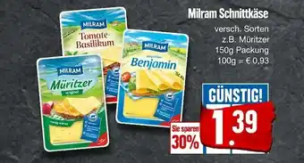 Edeka Milram schnittkäse Angebot