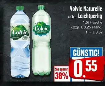 Edeka Volvic mineralwasser naturelle oder leichtperlig Angebot