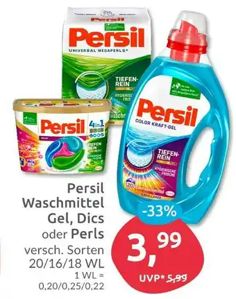 Budni Persil waschmittel gel, dics oder perls Angebot