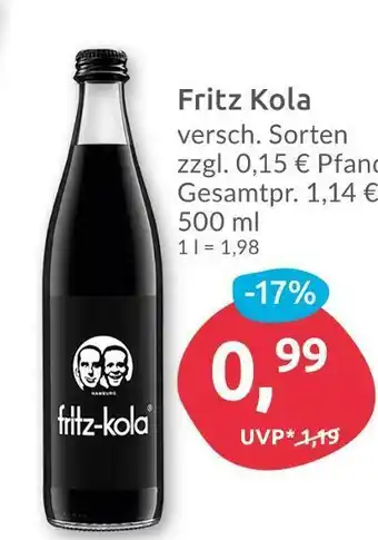 Budni Fritz kola cola Angebot