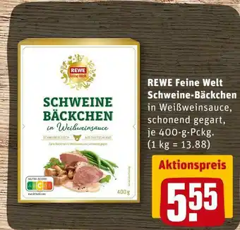 REWE Rewe feine welt schweine-bäckchen Angebot