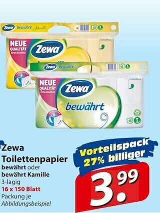 Famila Nord Ost Zewa toilettenpapier Angebot