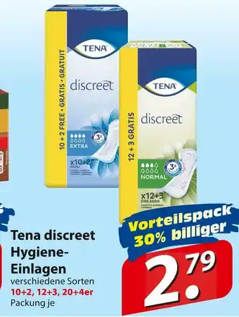 Famila Nord Ost Tena discreet hygiene-einlagen Angebot