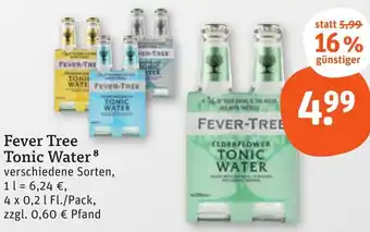 tegut Fever Tree Tonic Water 4x0,2 L Fl. Angebot