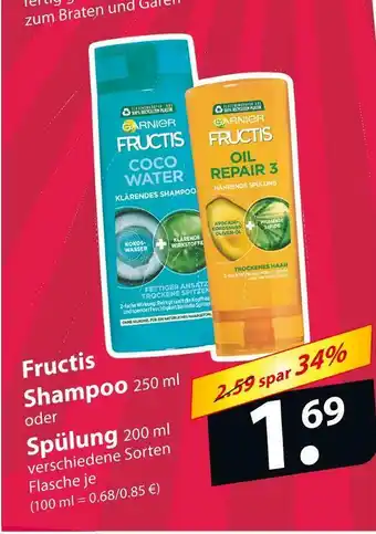 Famila Nord Ost Fructis shampoo oder shampoo Angebot