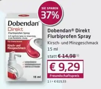 Sabelus XXL Dobendan Direkt Flurbiprofen Spray Kirsch- und Minzgeschmack 15 ml Angebot