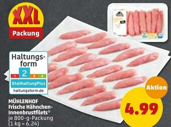 PENNY Mühlenhof frische hähnchen-innenbrustfilets Angebot