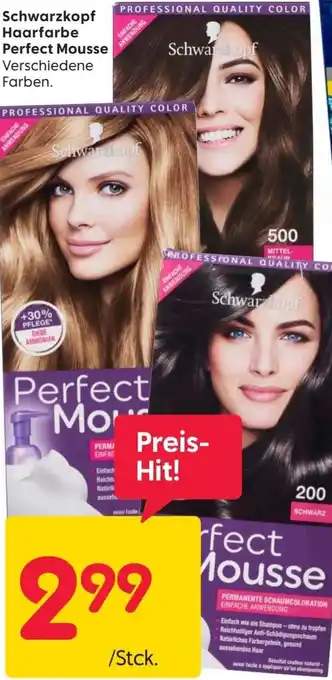 Rusta Schwarzkopf Haarfarbe Perfect Mousse Angebot