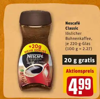 REWE Nescafé classic kaffee Angebot