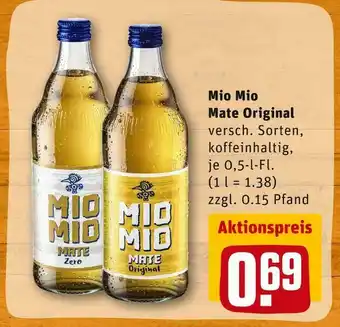 REWE Mio mio mate original softdrinks Angebot