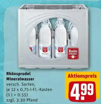 REWE Rhönsprudel mineralwasser Angebot
