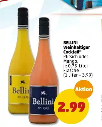 PENNY Bellini weinhaltiger cocktail Angebot