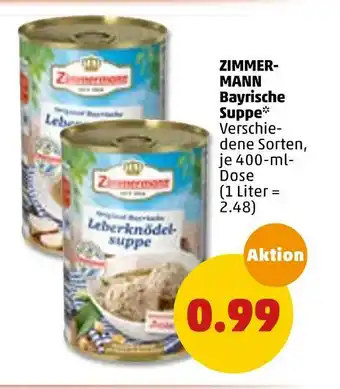 PENNY Zimmermann bayrische suppe Angebot