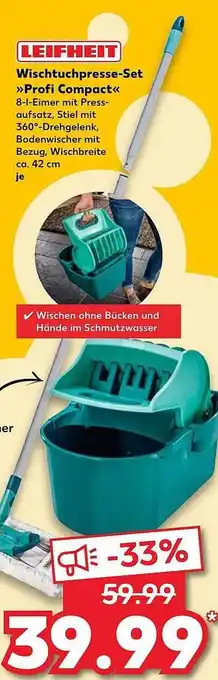 Kaufland Leifheit Wischtuchpresse-Set "Profi Compact" Angebot