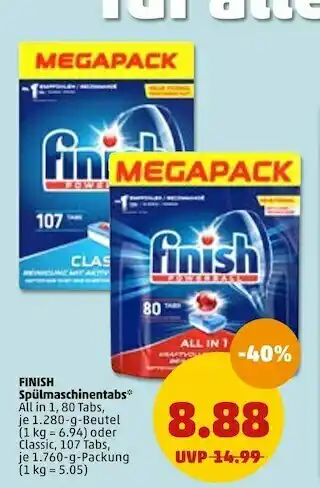 PENNY Finish spülmaschinentabs Angebot