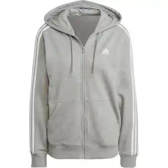 Intersport ADIDAS Damen Kapuzensweat Essentials 3-Streifen French Terry Regular MGREYH S Angebot