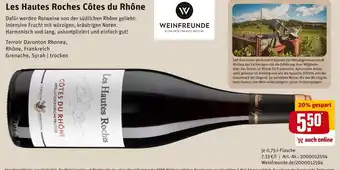 REWE Les hautes roches rotwein Angebot