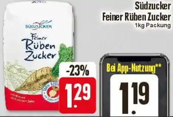 Edeka Südzucker Feiner Rüben Zucker 1kg Packung Angebot