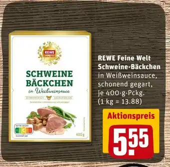 REWE Rewe feine welt schweine-bäckchen Angebot