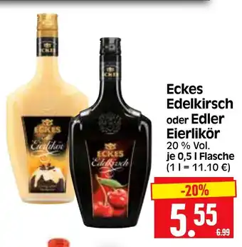 Edeka Herkules Eckes Edelkirsch oder Edler Eierlikör je 0,5 L Angebot