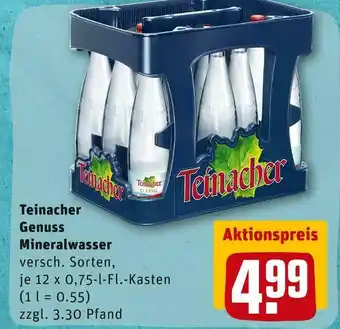 REWE Teinacher genuss mineralwasser Angebot