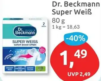 Budni Dr. Beckmann Super Weiß 80 g Angebot