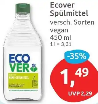 Budni Ecover Spülmittel 450 ml Angebot