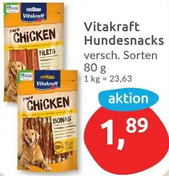 Budni Vitakraft Hundesnacks 80 g Angebot