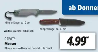 Lidl Crivit messer Angebot