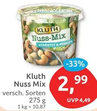 Budni Kluth Nuss Mix 275 g Angebot